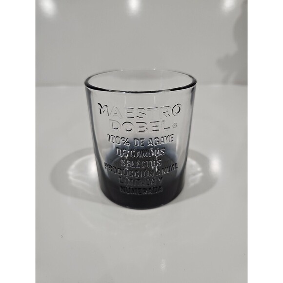 Maestro Dobel Tequila Smokey Blue 3D Text Tumbler Rocks Glasses Multiple Avail - Picture 1 of 5